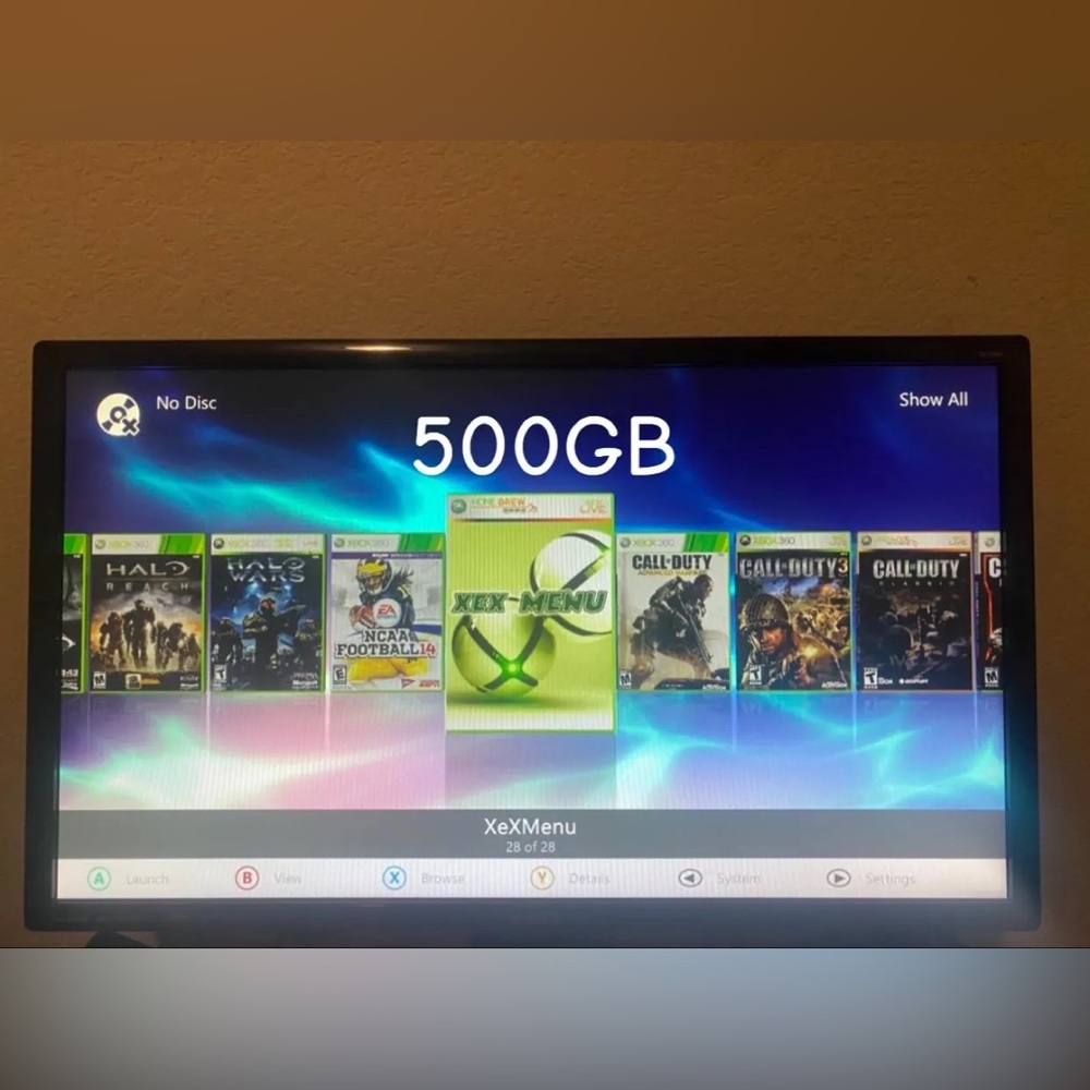 500GB RGH3 Xbox 360 S Slim